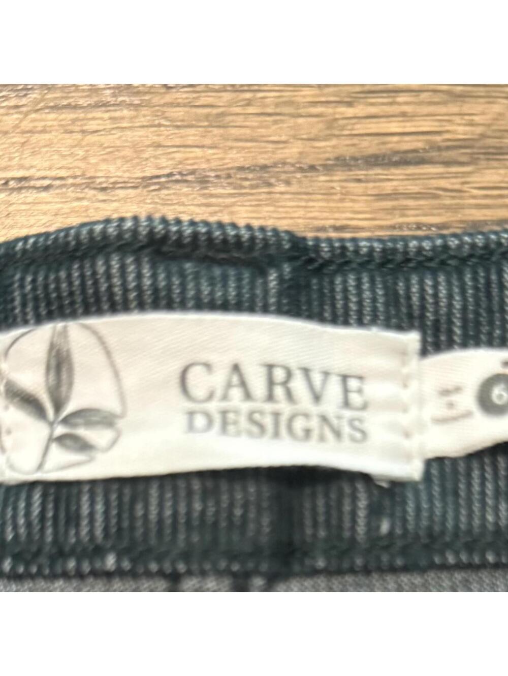 New Carve Designs 6” Oahu Blue Teal Corduroy Shorts Size 6 - Picture 3 of 7